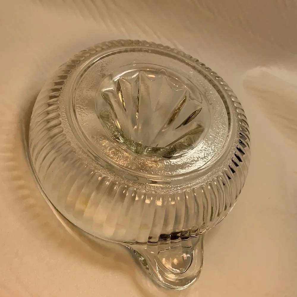 Mid Century Vintage Pressed Glass Juicer Reamer